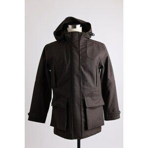 $3,850 Purdey Wool Parka Jacket SZ M / Brown Waterproof NEW